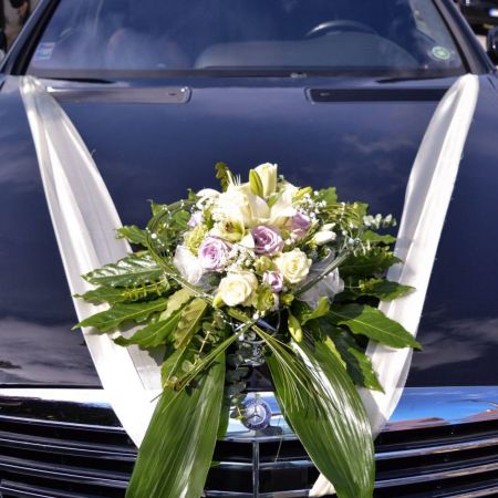 výzdoba svadobného auta